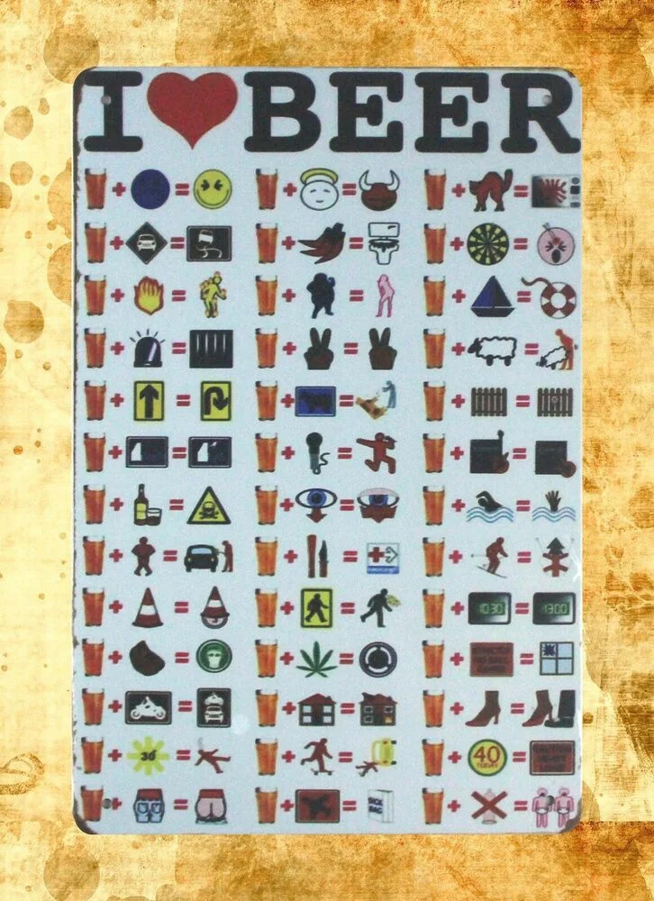 Я люблю пиво Оловянная металлическая табличка гараж магазин наружные стены