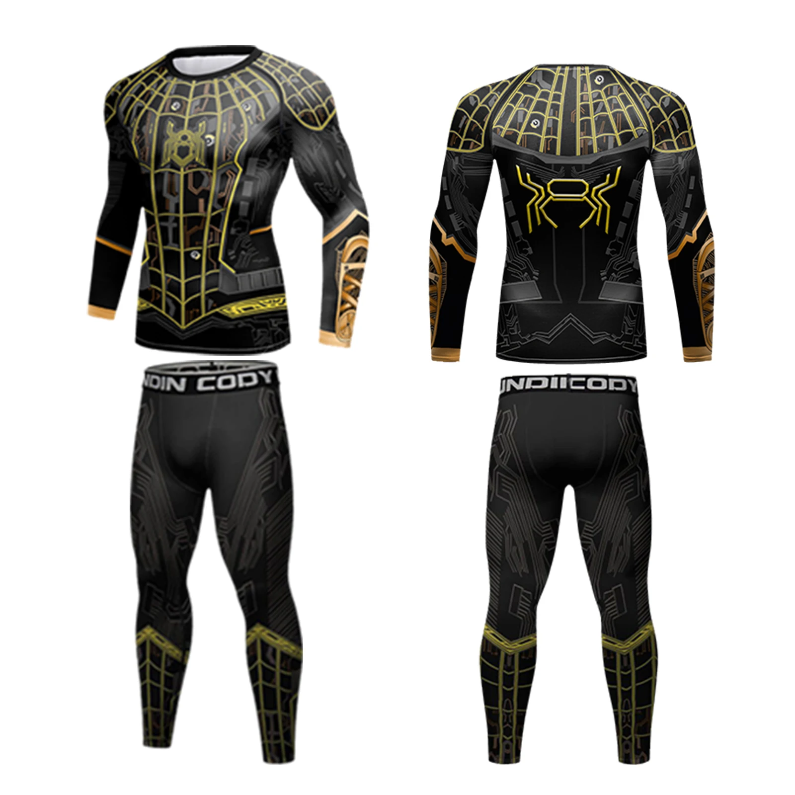 

High Quality Quick Drying Sportswear Breathable Outdoor Men Gym Compression Sportswear Men Tights Set