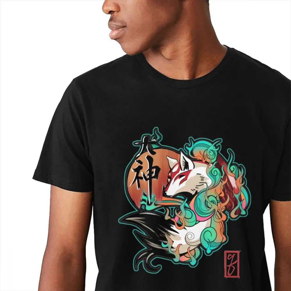 Футболка для мальчиков Okami Adventure Offical Trailer хлопок Geek Классический круглый вырез Harajuku уличная футболка рубашка