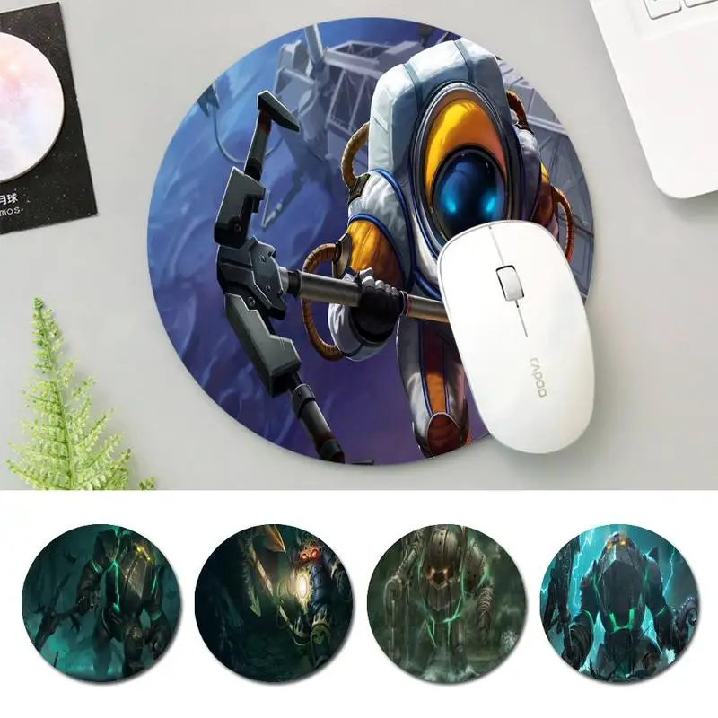 

Round LOL Nautilus Mouse Pad Round Pads Family Laptop Gamer Rubber Mouse Mat MousePad Desk Gaming Mousepad Cup Mat