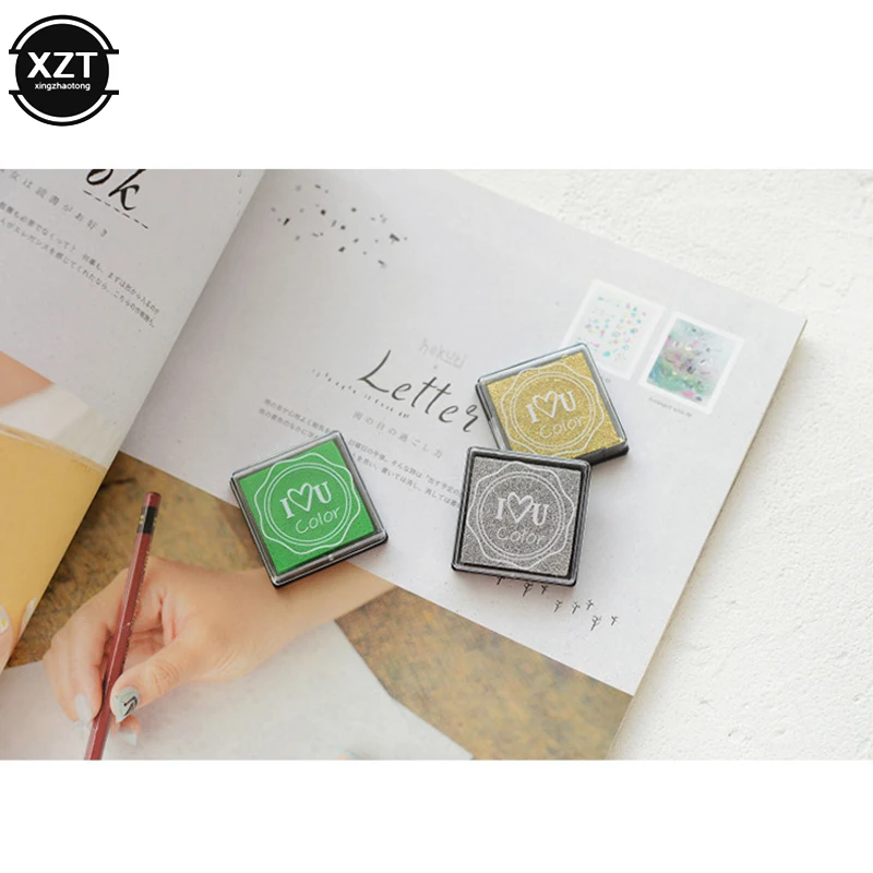 Чернильный мини-планшет сделай сам милый мультяшный штамп картина на палец Inkpad