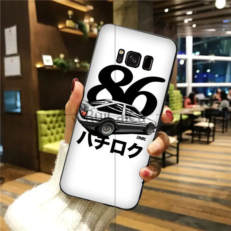 Ruicaica INITIAL D AE86 Colorful Smart Cover Phone Case For GALAXY s6 edge plus s7 s8 s9 | Мобильные телефоны и
