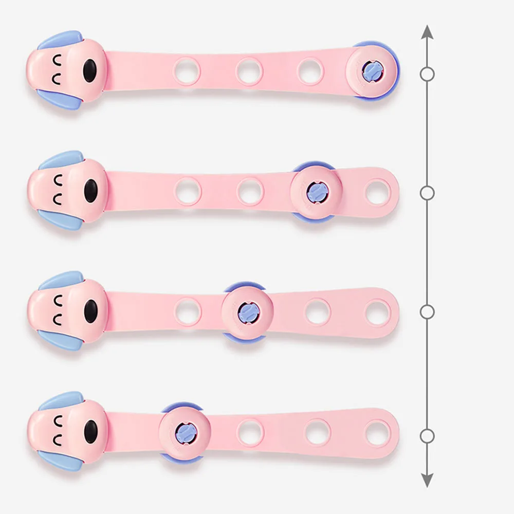 Cerradura de seguridad para ni&ntilde;os, cerrojo de caj&oacute;n para beb&eacute;, antiagarre, cerradura de puerta corredera para armario, protecci&oacute;n para beb&eacute;, cerradura de refrigerador con forma de perro-4