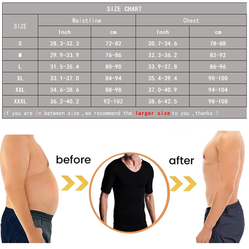 

Twinso Thermal Shirts Neoprene Sauna Vest Slim Body Shaper Men Weight Loss Jacket Sports Top Short Sleeve Slimming Waist Trainer