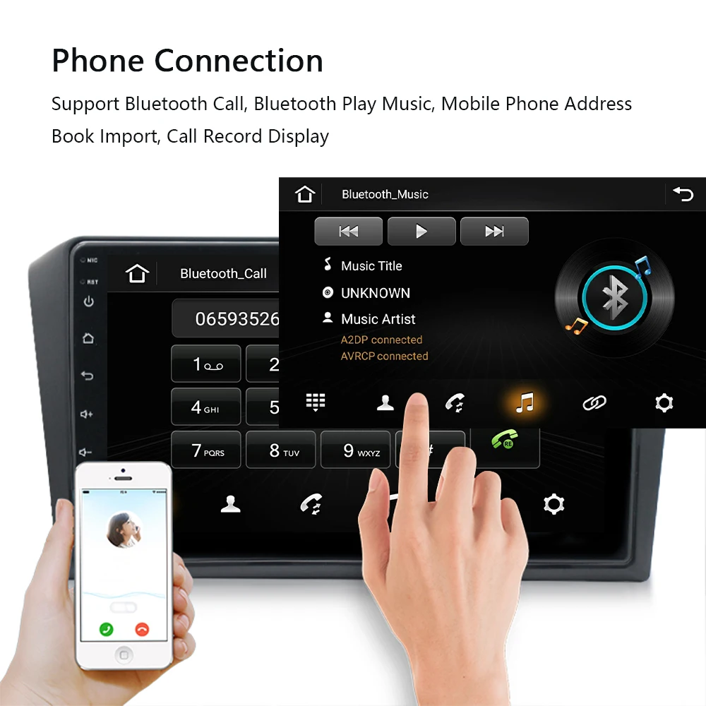 Camecho 2din автомобильный мультимедийный MP5 плеер Android 8 1 DVD GPS Радио стерео 1G 16G