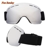 frameless ski snowboard goggles windproof anti fog uv protection with adjustable elastic head band