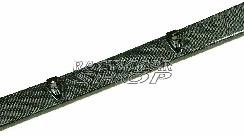 Настоящее карбоновое волокно передний бампер спойлер протектор отделка для бенц