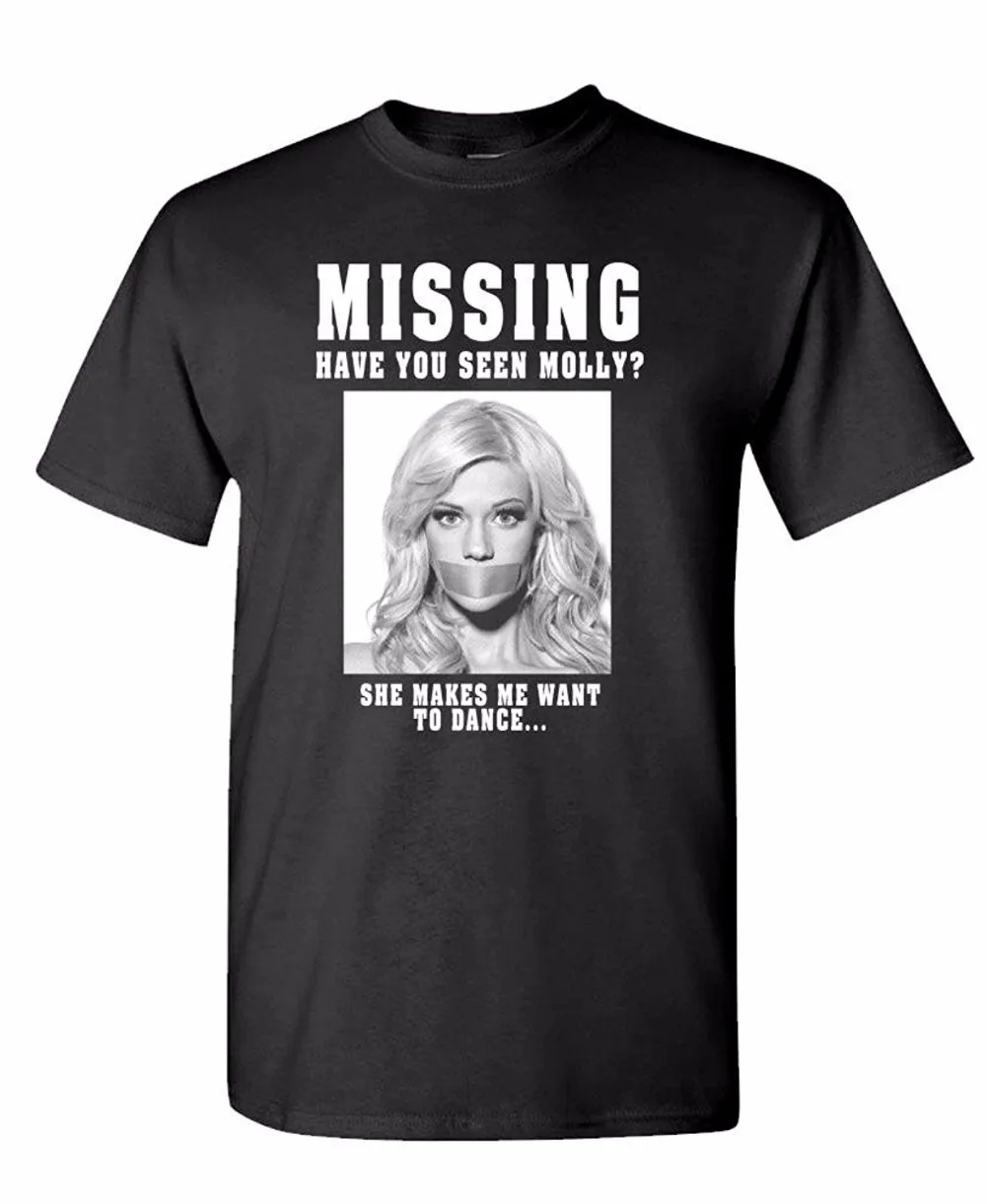 2017 Новинка художественная футболка Gilden Missing Molly-Mens из хлопка |