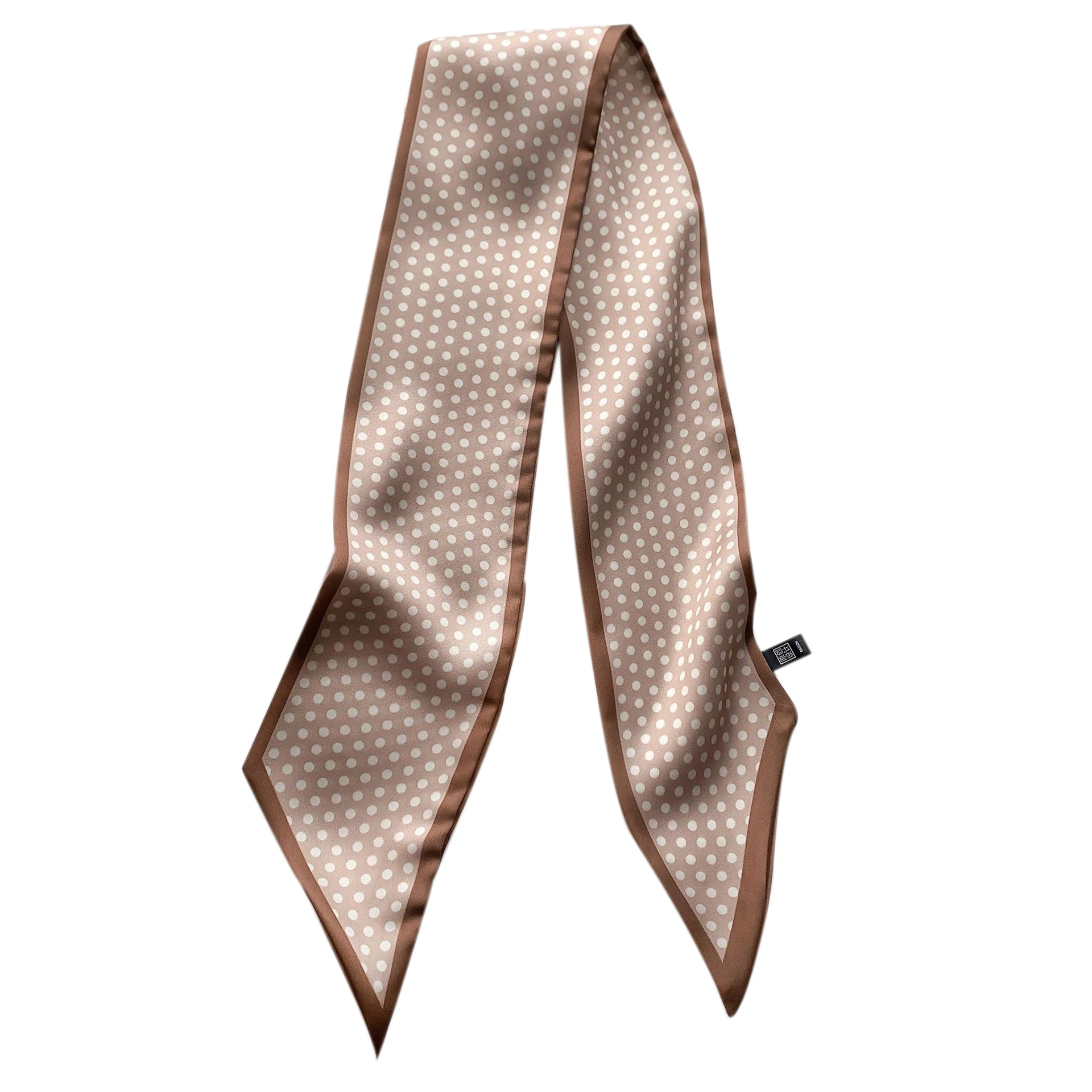 

Fashion Dots Small Silk Scarf Women Office Narrow Long Strip Neck Tie Scarves Lady Multifunction Satin Streamer Warm Neckerchief
