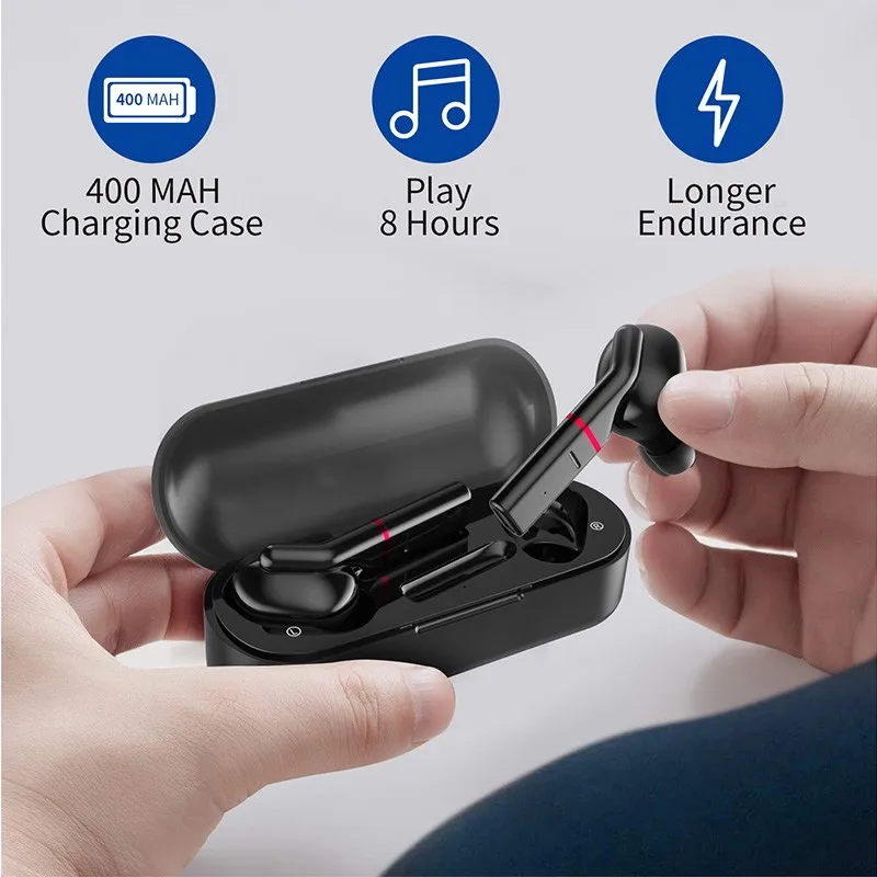 Bluetooth 5,0 беспроводные наушники TWS бинауральная спортивная Гарнитура 3D стерео звук с микрофоном громкой связи спортивные наушники с зарядным устройством