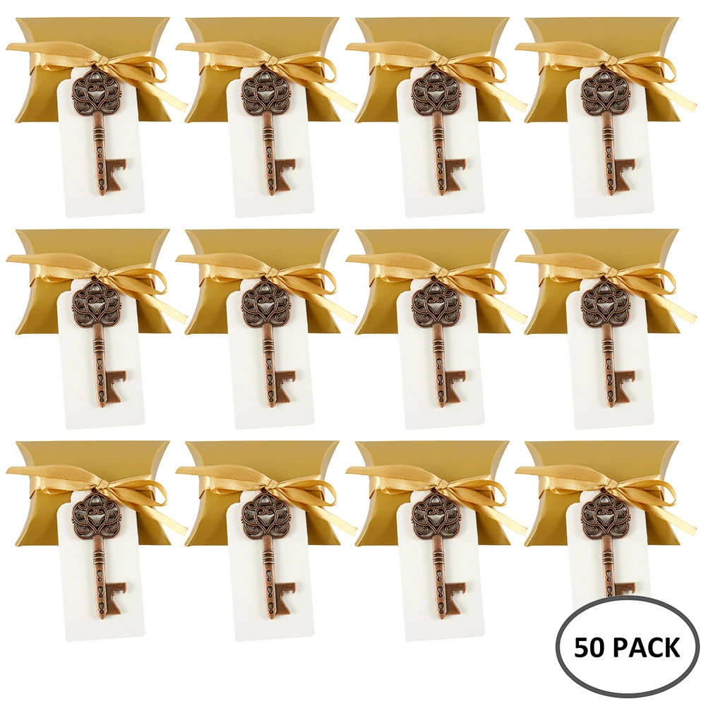 50 шт./компл. Свадебные вечерние открывалка для бутылок брелок с биркой бумажный