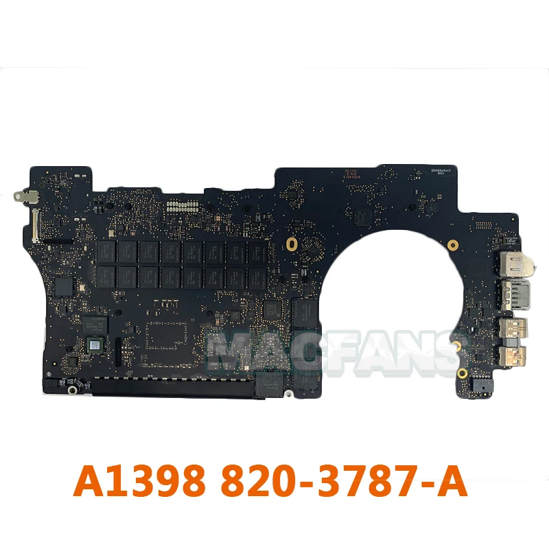 Протестированная оригинальная материнская плата A1398 820-3787-A для MacBook Pro Rerina 15 &quotA1398