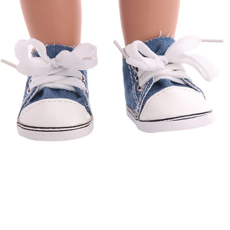 Парусиновая обувь серии Взрыв панда кожаная для 18 дюймовых американских кукол и