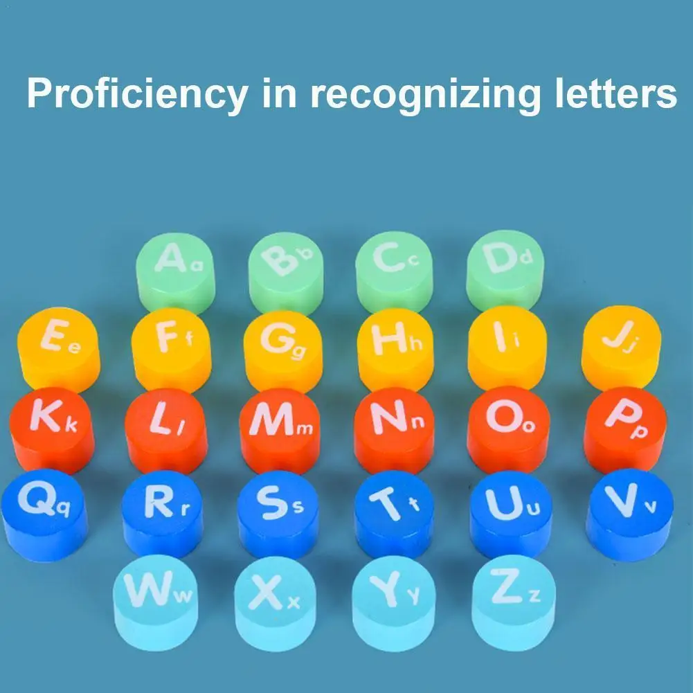 

Letter Matching Memory Training Game Chess Children's Educational Logic Thinking Parent-child Interactive Wooden Toys