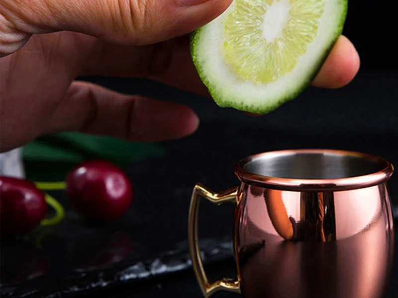 2 унций чашки кружки для московского Мула мини Caneca МОСКВА Mule Кубок чистый Медь чашки Кобре кружка кофе эспрессо с покрытием из Shot Нержавеющая сталь кружки