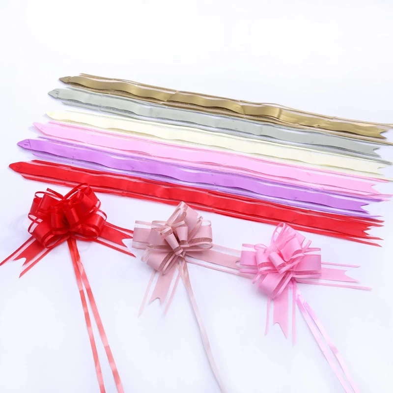 20 шт. 3 см белая/Розовая очень большая снежная пряжа лента-бант для подарочной