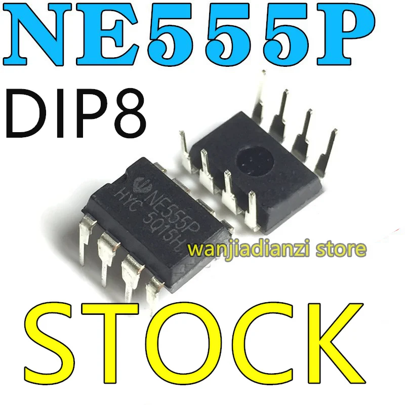 Новый NE555 NE555P NE555N DIP8 одинарный Высокоточный чип таймера часы/программируемый