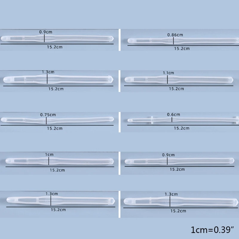 

Crochet Hook Crystal Epoxy Resin Mold DIY Knitting Sweaters Tool Silicone Mould