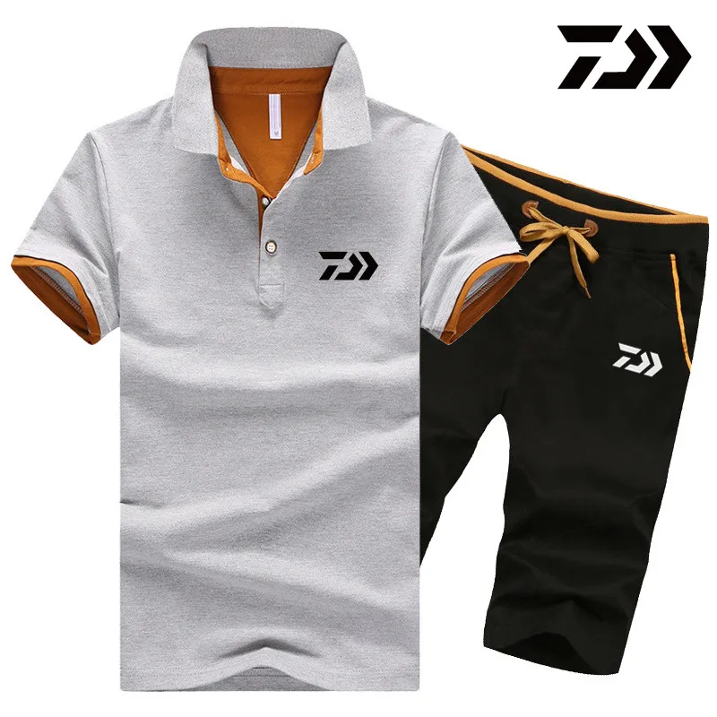 Костюм для рыбалки Daiwa мужская летняя одежда спортивная из 2 предметов уличные