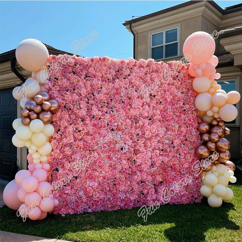 

128 шт. розовый фон для дня рождения Макарон вечеринки детская игрушка розовое золото праздник день рождения воздушный шар гирлянда