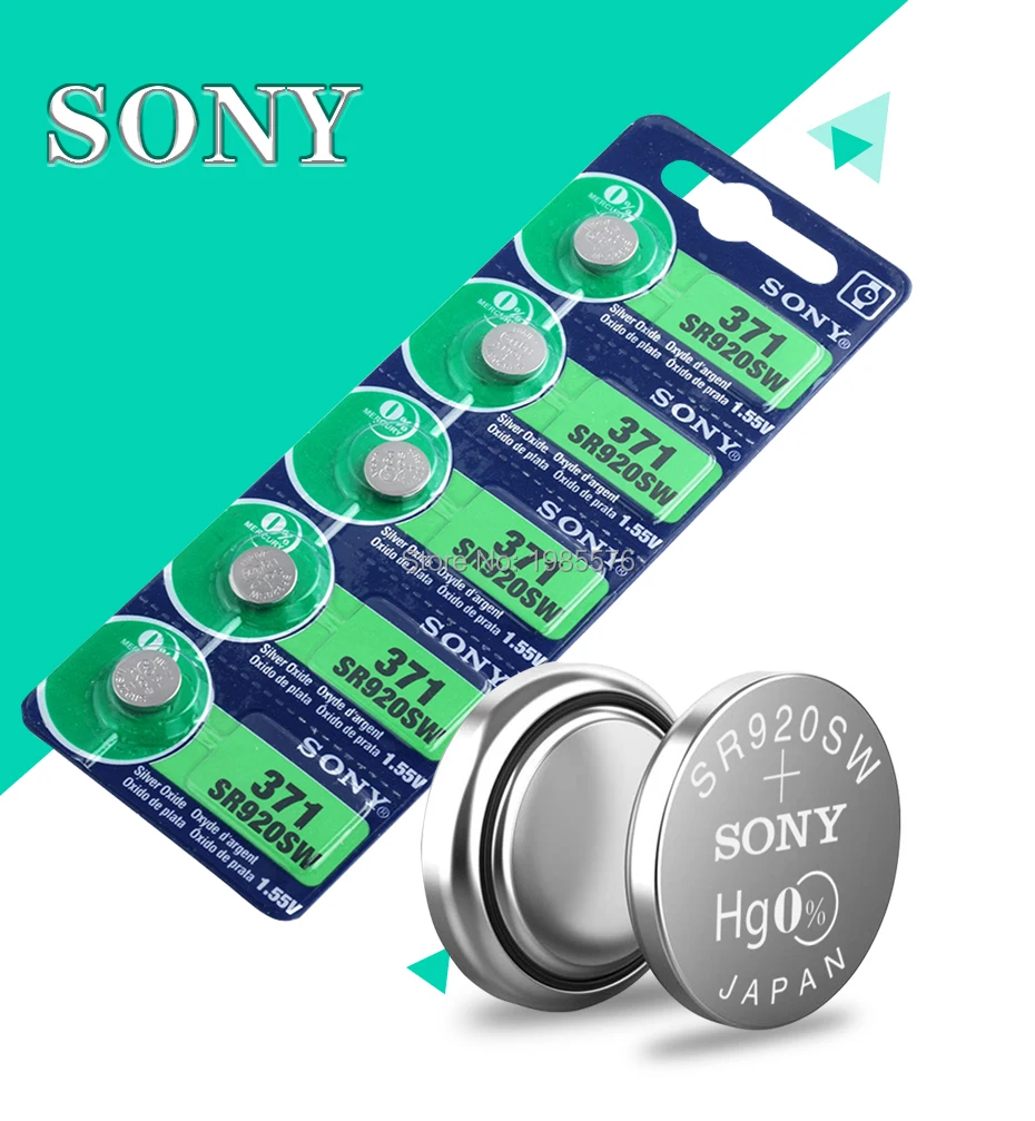 1 шт. для sony 100 371 SR920SW 920 LR920 AG6 LR920 LR69 171 1,55 в оксид серебра часы батарея часы сделано в Японии