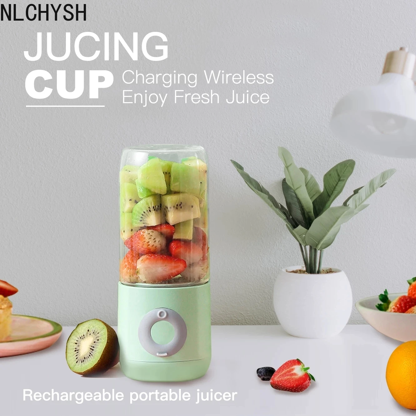 

500ML Six-knife Electric Juicer Smoothie Blender Cup Mini Portable USB Blenders Wireless Press Juicers Charging Hand held Juicer