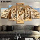 Мульти-картинки Египетские пирамиды 5D Алмазная вышивка крестиком на рисунке, алмазная вышивка Стразы Украшения мозаикой 5 шт. FF726