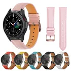 Ремешок для часов из натуральной кожи для Samsung Galaxy Watch 4 4044 мм и Classic 4246 мм, сменный ремешок на запястье
