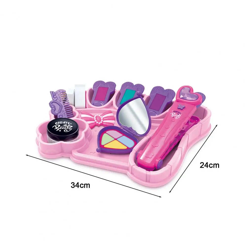 18Pcs Pretend Play Makeup Toy Beauty Set Reusable Puzzle ABS Girls Simulation Plastic Toys for Children Dressing Cosmetic |