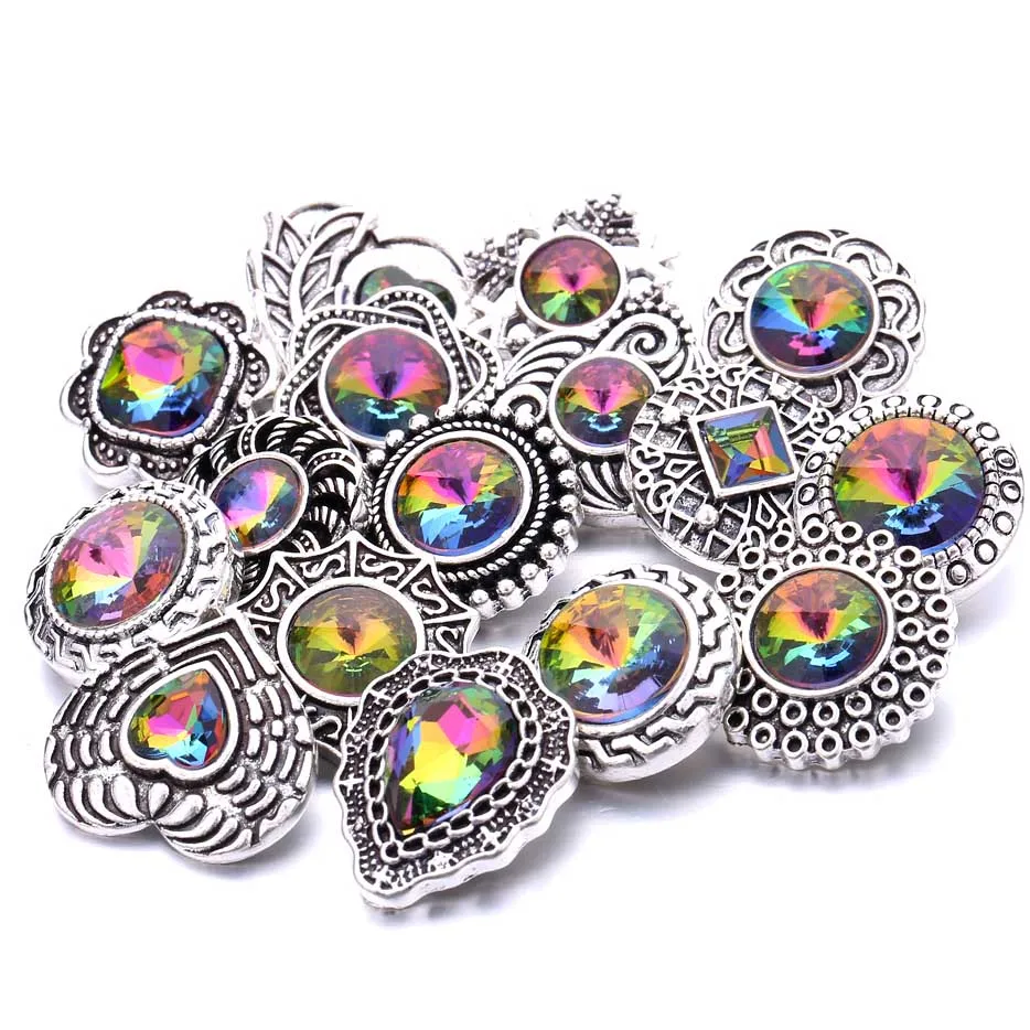 5 шт./лот новые кнопки-животные ювелирные изделия круглое сердце мышь со стразами