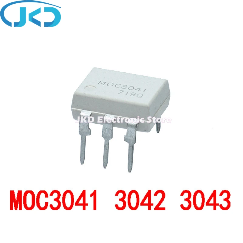 

10PCS MOC3010 MOC3011 MOC3012 MOC3021 MOC3041 MOC3042 MOC3043 MOC3061 MOC3062 MOC3063 DIP6 DIP Optocoupler New and Original IC