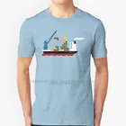 Грузовая футболка для тетрис корабля 100% чистый хлопок корабль тетрис груз Cisco Flash смешной ТВ