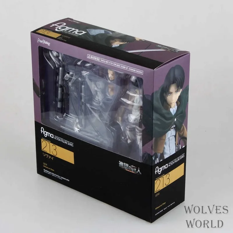 Anime Attack on Titan Eren Mikasa Ackerman Levi/Rivaille Figma PVC Action Figure Model Toy 15cm | Figures