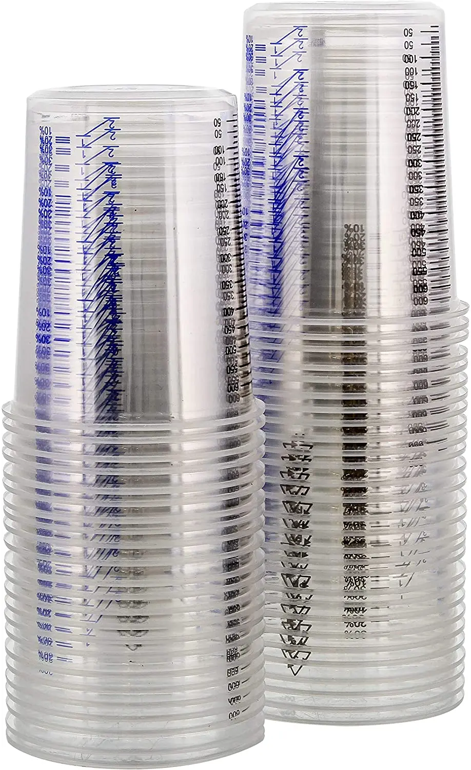 

50 шт., одноразовые пластиковые стаканчики для Смешивания Краски, 20 унций, 600 мл