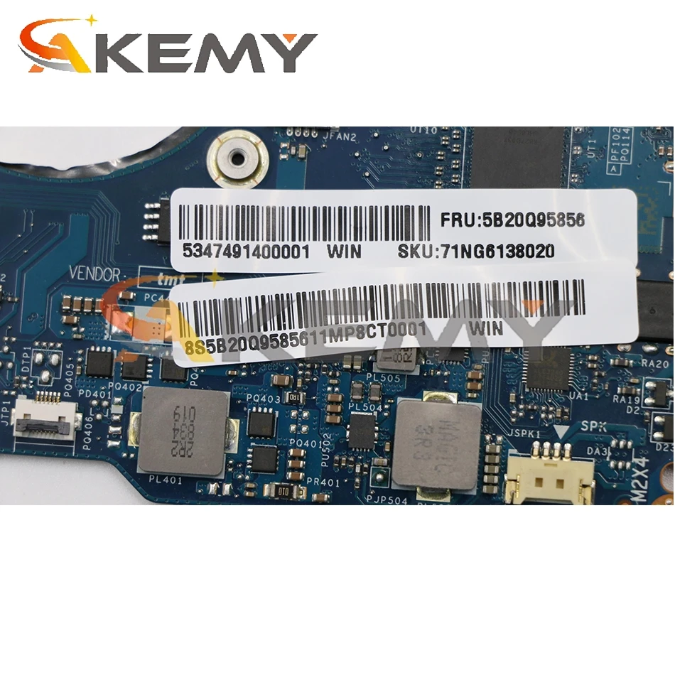 for lenovo yoga 730 13ikb laptop motherboard dlzp3 la f571p w cpu i7 8550u 8gb ram tested fru 5b20q95842 mainboard free global shipping