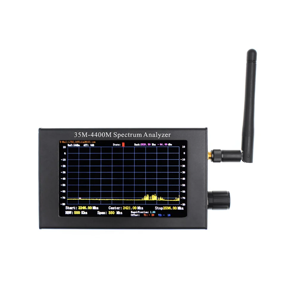 Spectrum Analyzer 35M-4400M Big LCD Screen Wireless Signal Detector for Radio WiFi GSM Camera Search Full-Range RF | Мобильные