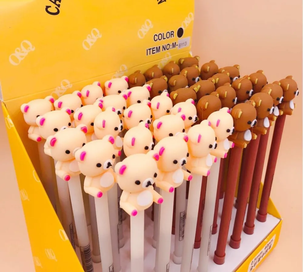 2 шт./партия Rilakkuma Детская гелевая ручка подпись ручка Escolar Papelaria школьные офисные принадлежности рекламный подарок