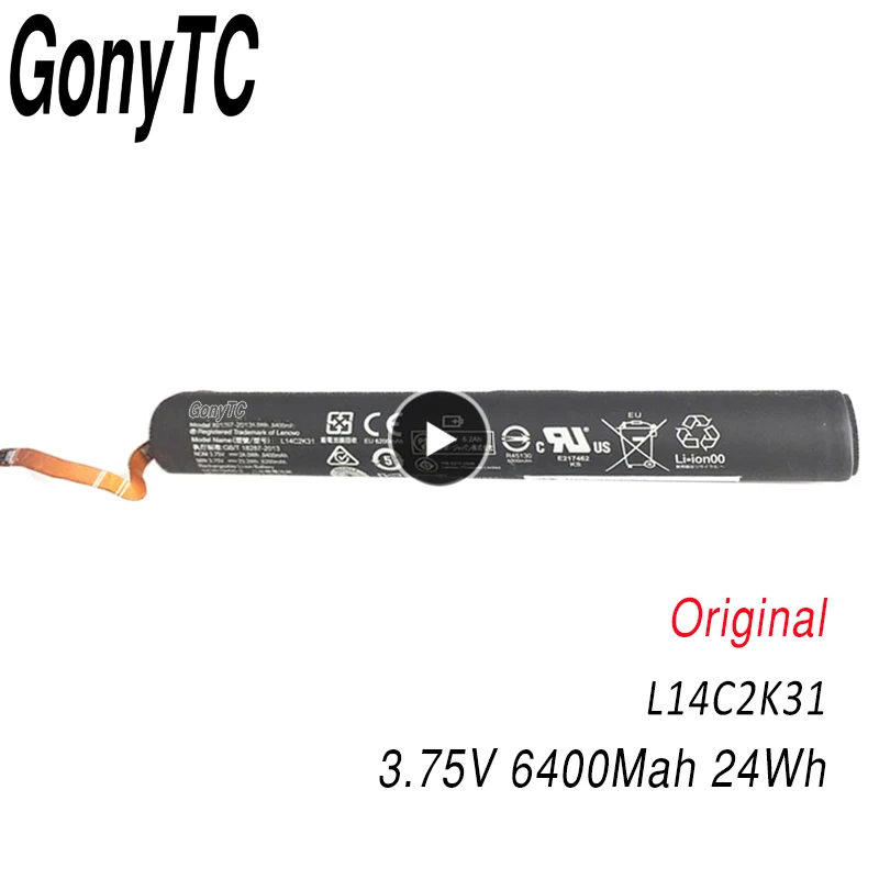 GONYTC L14C2K31 Батарея прозрачная защита для экрана LENOVO YOGA Tablet 2 830L 830LC 830F 851F L14D2K31 YT2