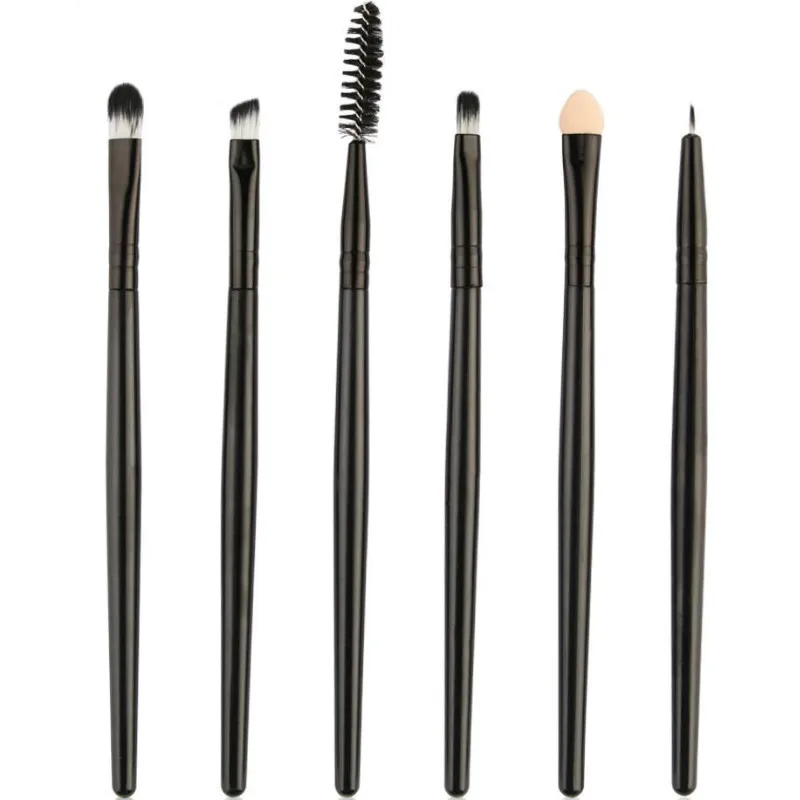 6 шт./компл. кисти для макияжа с ручкой набор Плоских кистей женщин Дамская