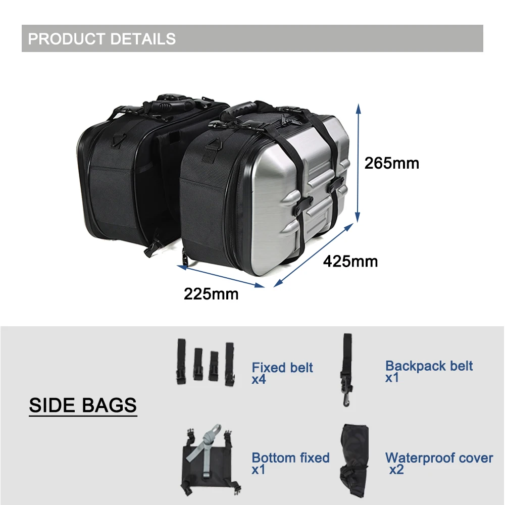 Мотоциклетная Водонепроницаемая седельная сумка универсальная мотоциклетная