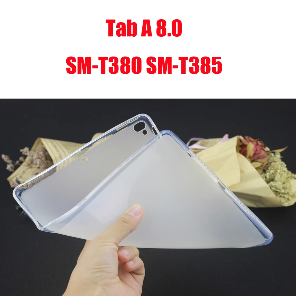 Tab A 8.0 T380 T385 ТПУ чехол Обложка для samsung galaxy tab A A6 S6 S5E S4 S3 S2 7,0 8,0 9,7 10,1 10,5 T280 T290 P200 T860 T580 SM-T510 T515 T590 T595 - Цвет: Tab A 8.0 T380 T385