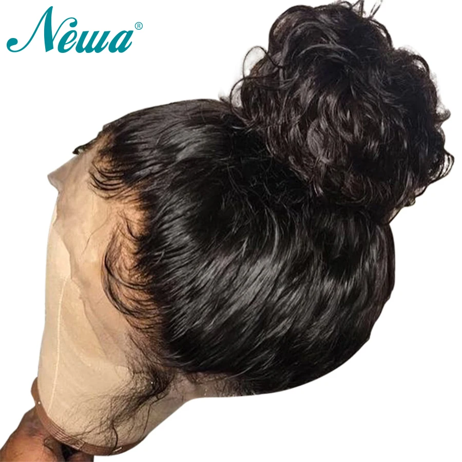 Newa Hair 360 парик al предварительно сорванный с волосами младенца кудрявые кружевные