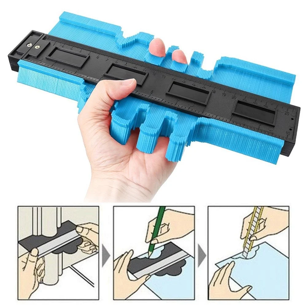 

5/10 Inch Professional Contour Gauge Profile Measure Ruler Duplicator Multi-function Wood Working Tool