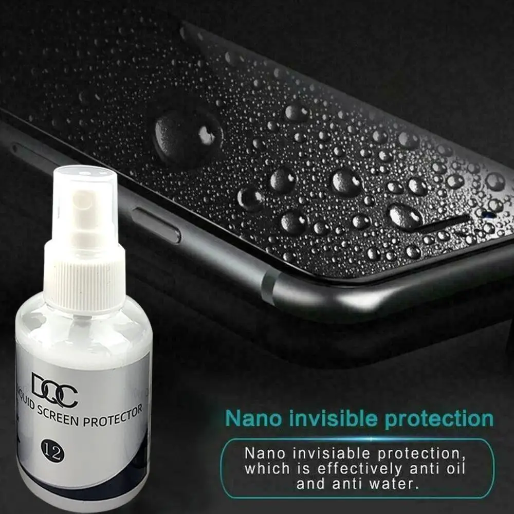 

50ml Nano Liquid Universal Nano Technology Screen Protector Curved Tempered Glass Film For iPhone Universal Huawei mobile phone