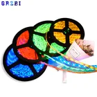 Водонепроницаемая светодиодная ленсветильник RGB, 5 м, 2835 светодиодовм, 12 В постоянного тока, 60 светодиодовм