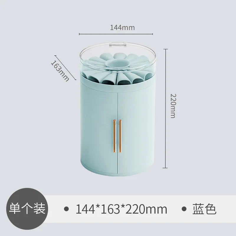 

Large capacity five-layer cosmetic storage box desktop multifunctional transparent flower jewelry box