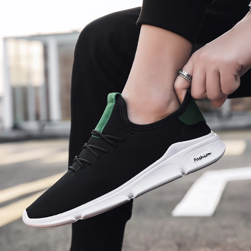 Мужская обувь для тенниса удобные дышащие кроссовки с ткацким плетением и