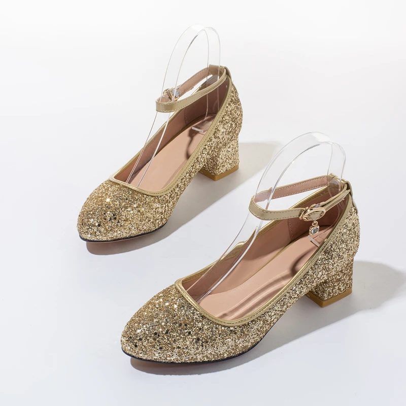 Туфли лодочки женские на высоком каблуке с блестками|Женские туфли| |