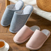 winter slippers home solid women fur slippers warm flock plush bedroom ladies flat shoes slides couples house furry slippers