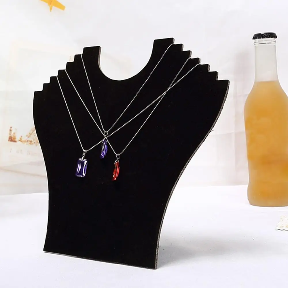 Ожерелье бюст дисплей шеи бархатная подставка простой мольберт ювелирных